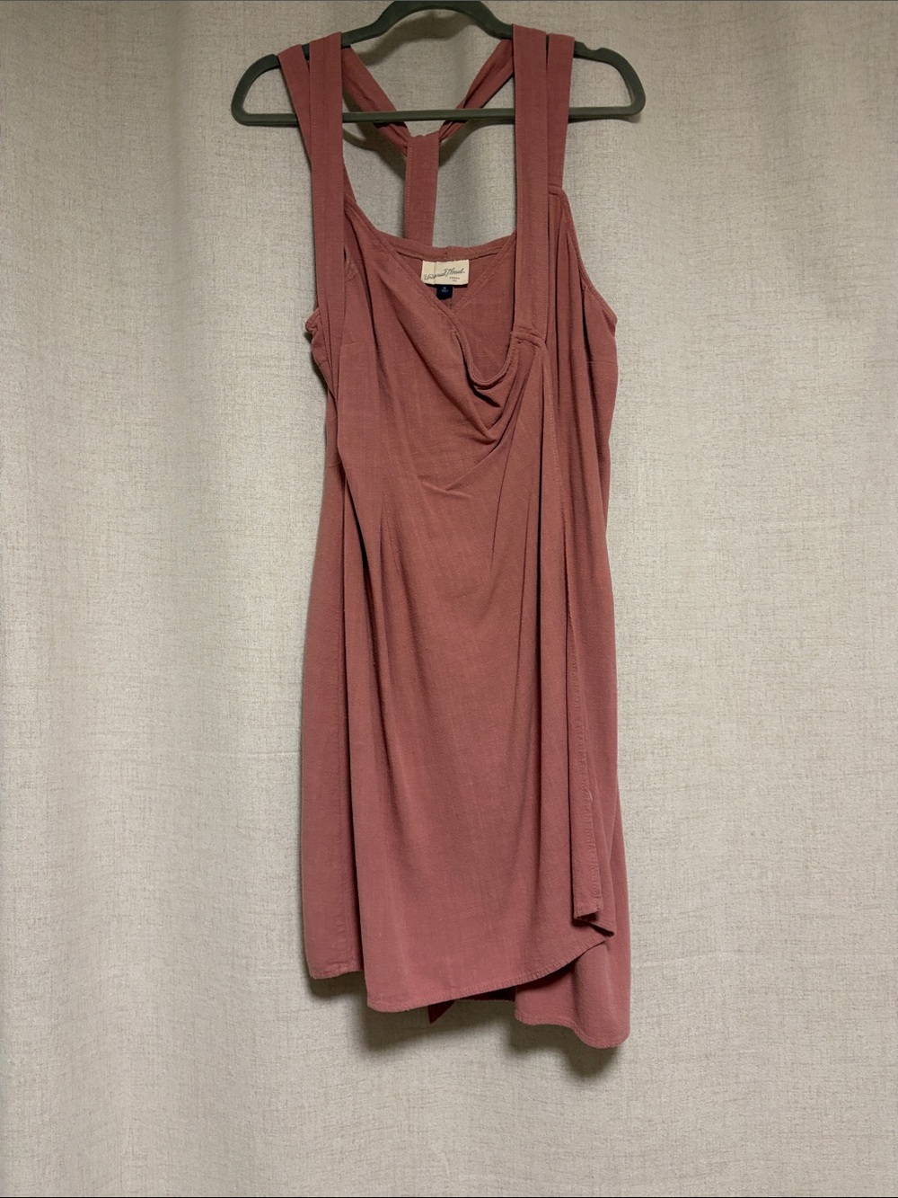 Universal Thread Rose Mauve Draped Mini Dress